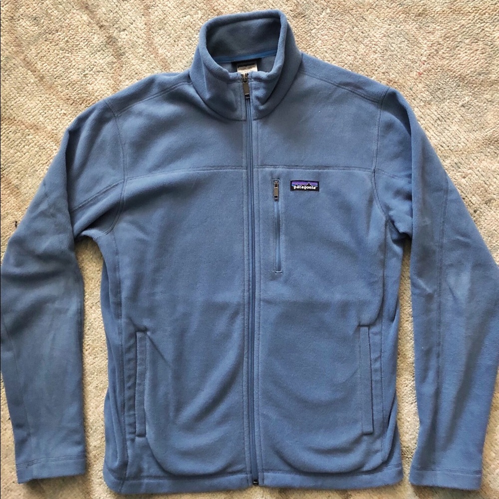Patagonia blue zip up fleece